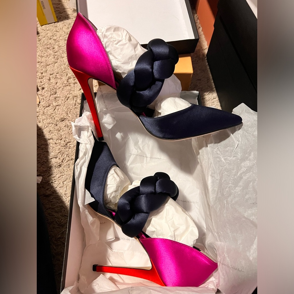 Marco De Vincenzo Braided DeCollete Rado Stretch Pumps shoe